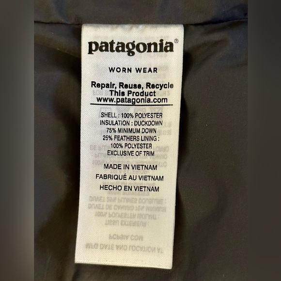 Patagonia Women’s Down With It Vest Size S - Dark blue/Black Pattern - Picture 13 of 14